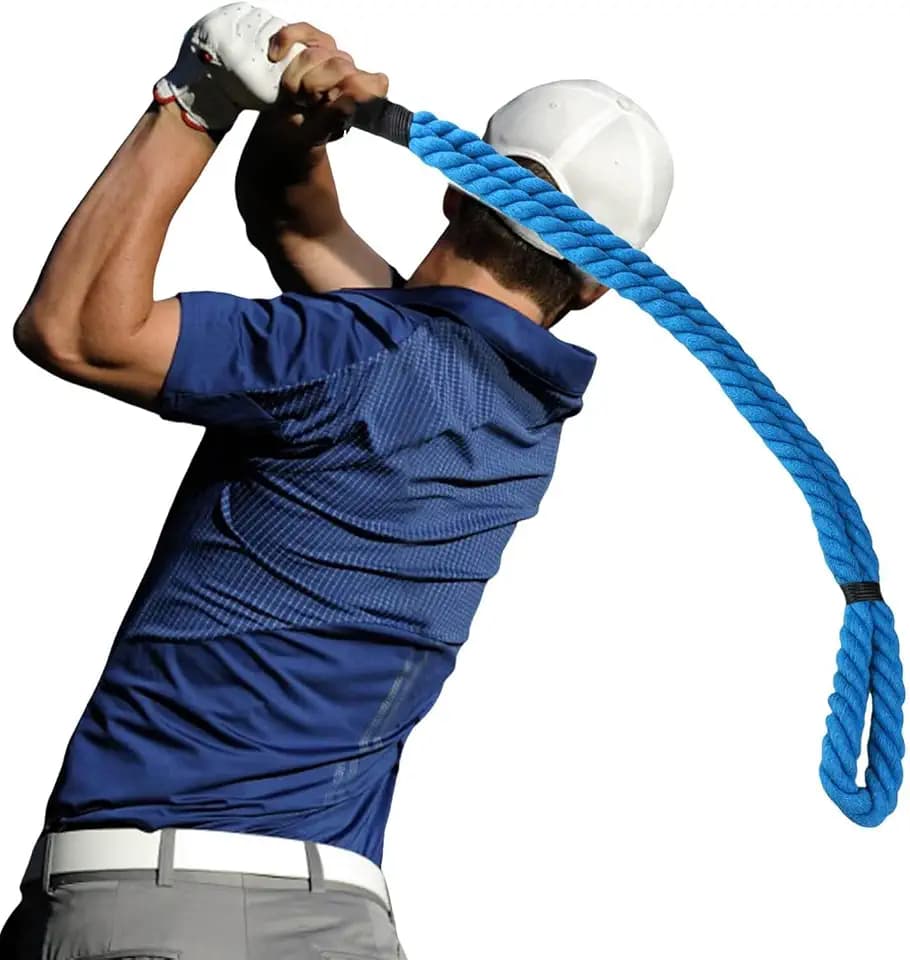 Golf Schwungtrainer Seil - Golf Zubehör zur Verbesserung der Schwunggeschwindigkeit, Verstellbare Kraft, Profi Golf Swing Trainer Aid für Anfänger & Fortgeschrittene