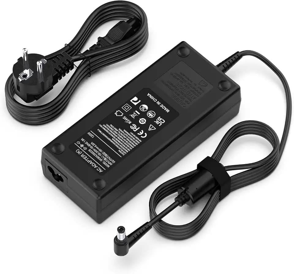 120W Ladegerät 19V 6,32A Laptop Ladekabel Kompatibel mit ASUS VivoBook Pro 15 N580VD N580V N705UD FX504 UX510UW N752VX N552VX Rog G550 G551 G552 GL552 GL752 PA-1121-28 Netzteile 5,5 x 2,5 mm