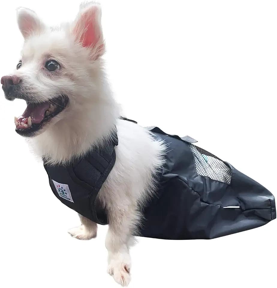 derYEP Dog Drag Bag Durable Indoor for paralyzed Disabled Back Rear Legs Dog Protects Chest and Limbs (XXS)…