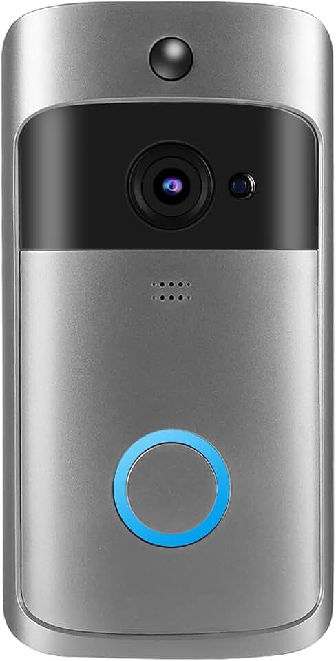 FILFEEL Intelligente WiFi Video Türklingel, Drahtlose Infrarot Türklingel, Türsprechanlage Zugangssystem Türkamera – 166° Weitwinkel, Unterstützt Telefon Fernbedienung und WLAN Verbindung