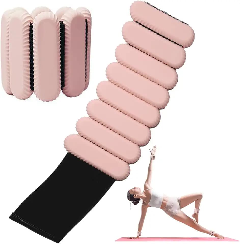 2 verstellbare Handgelenkgewichte, Knöchelgewichte, Set für Übungen, Walking, Joggen, Yoga, Aerobic, Pilates, Gewichtsband, Fitness-Armband