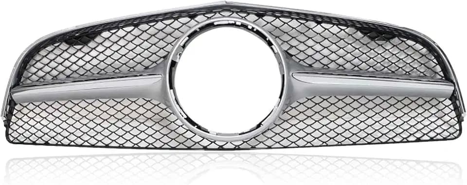 SecosAutoparts Upper Front Grill Hood Grille Compatible with Mercedes-Benz E Class E550 E400 E350 2014-2017 Replace# 20788031839982