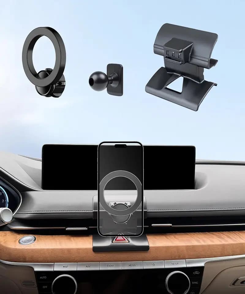 Car Phone Mount for 2021-2024 Genesis G80 Accessories,Magsafe Magnetic Clip