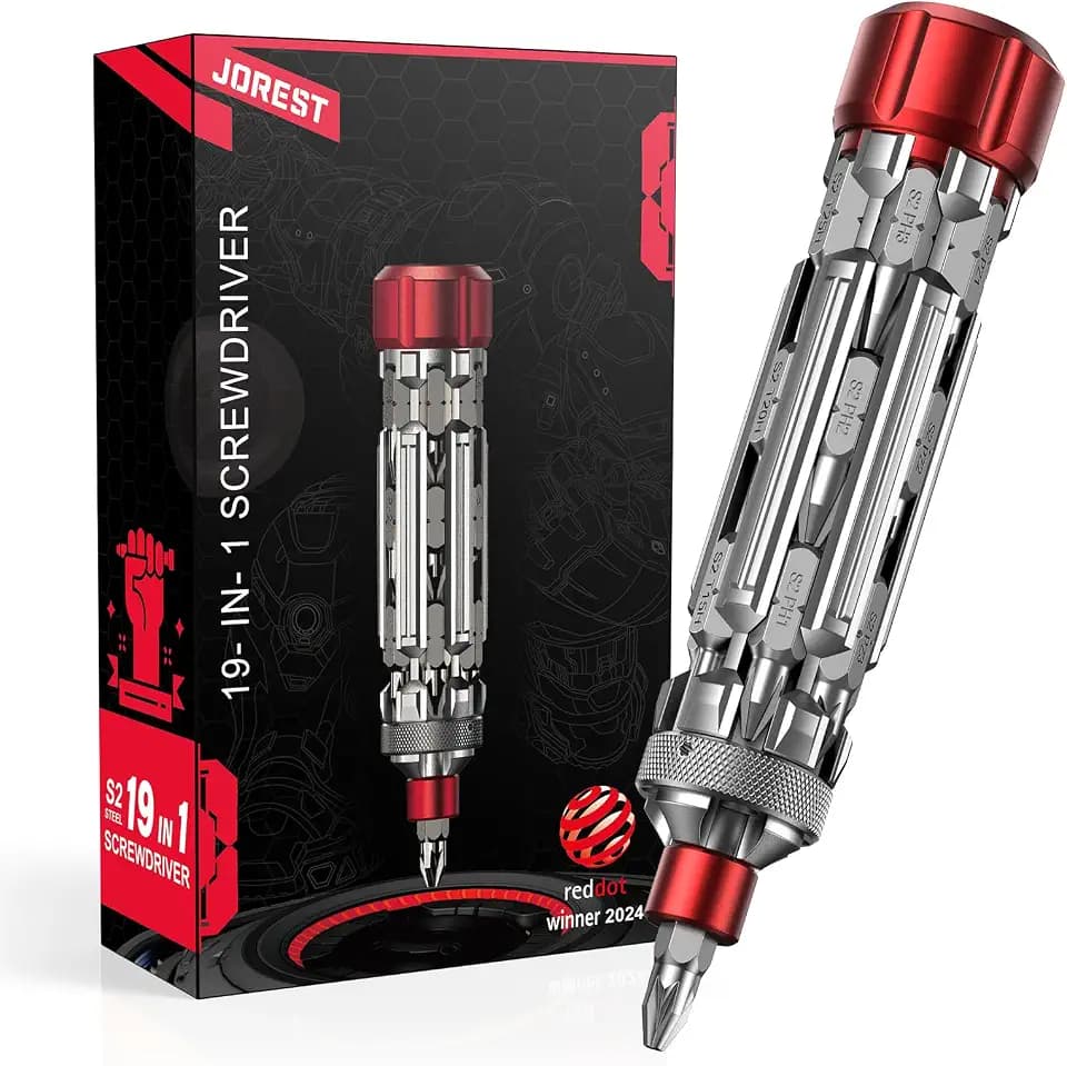 JOREST 19 in 1 Multi Screwdriver, EDC Screwdriver for Computer, Home Repair