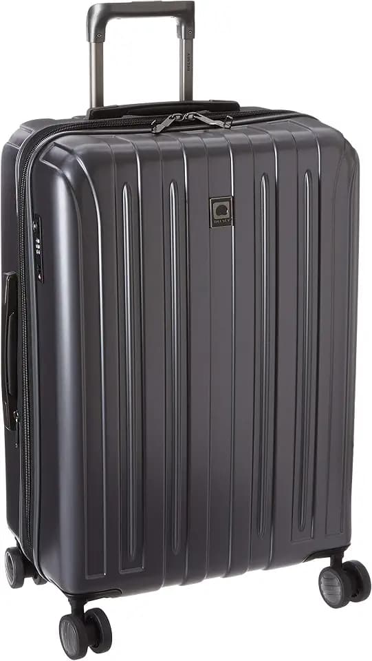 DELSEY PARIS Titanium Hardside Expandable Luggage with Spinner Wheels Checked Luggage, Graphite, Checked-Medium 25 Inch