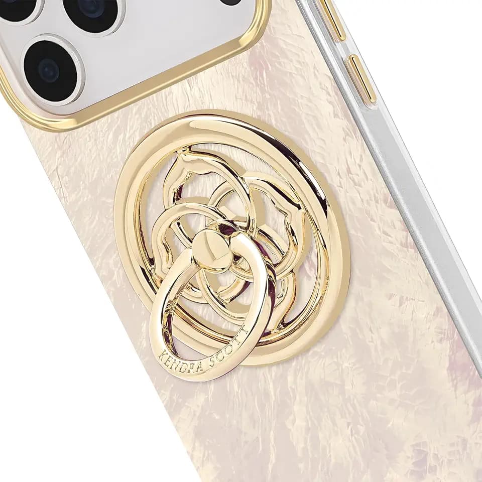 Kendra Scott Magnetic Phone Ring Grip with Stand - Gold Medallion