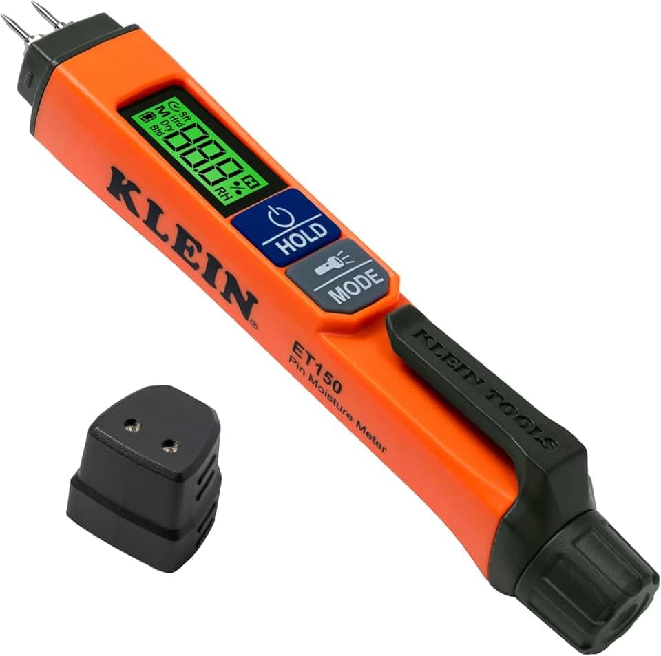 Klein Tools ET150 Pin Moisture Meter with Multi-Mode Detection