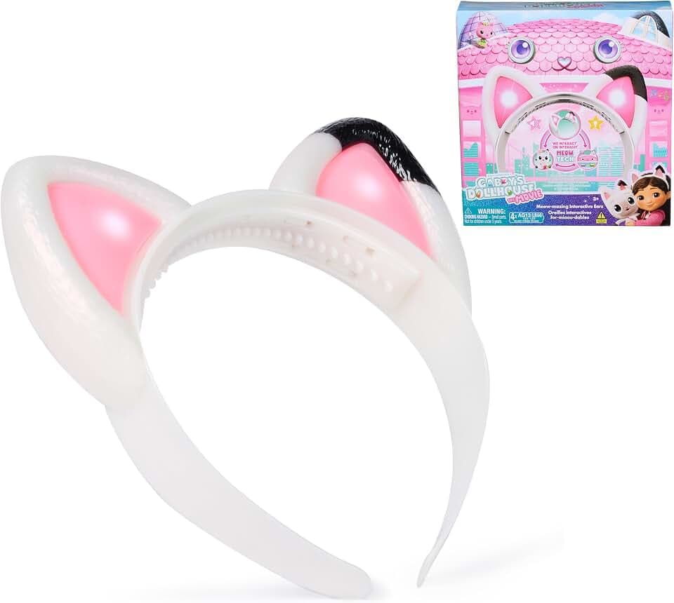 Gabby's Dollhouse The Movie, Meow-Mazing Interactive Cat Ears Headband