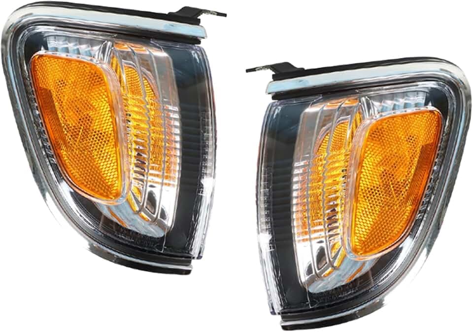 Silscvtt 1 Pair Front Turn Signal Lights Replacement for Toyota Tacoma 2001-2004 Right and Left Side Marker Lamps 8161004080 8162004080