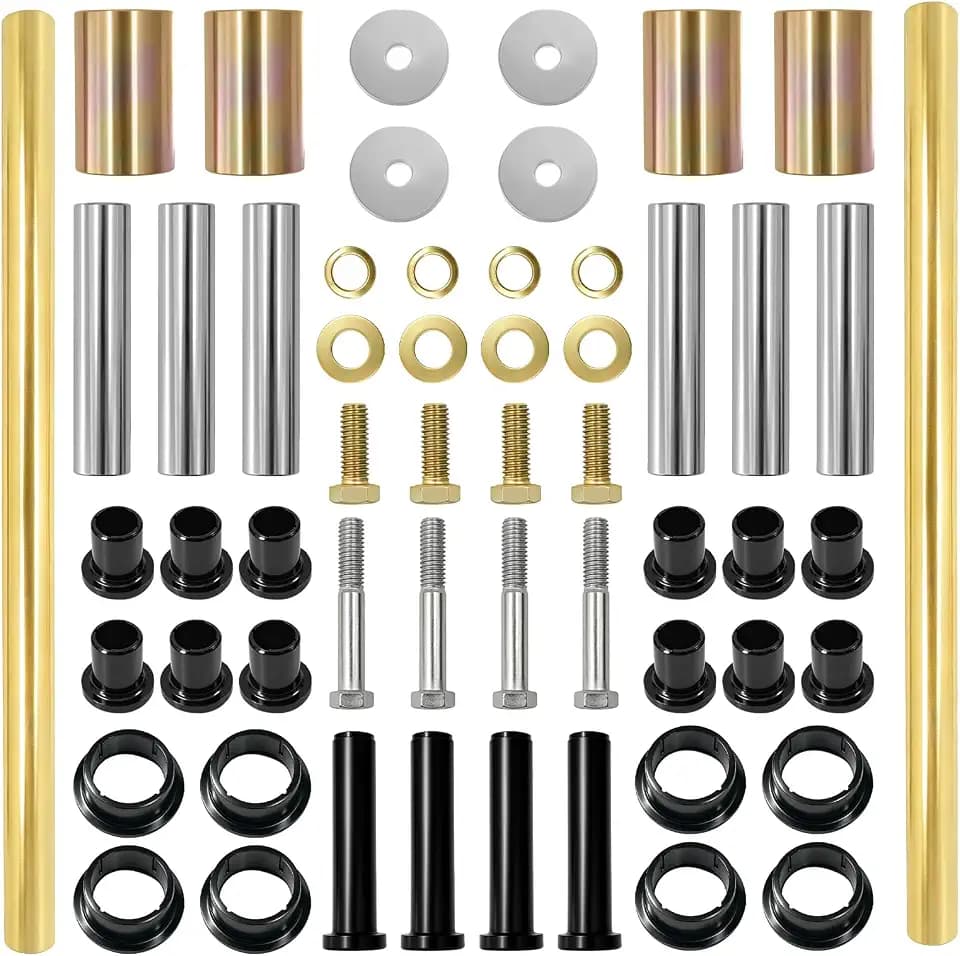 5020826 5133806 5434548 Rear Left & Right A-Arm Bushing Shafts Blots Kit Fit for 2003-2010 Polaris ATV Sportsman 400 450 500 600 700 800 Replace #5434551 5434550 7552614 7555740 7517873 5631142