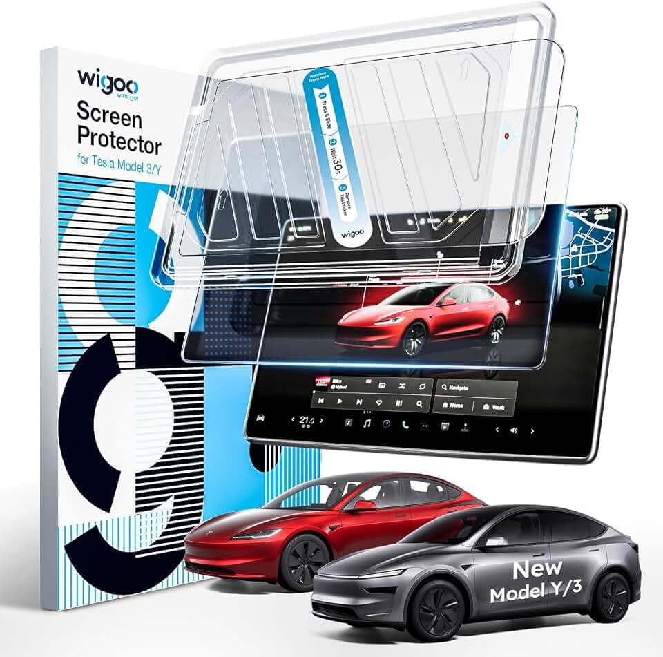 Wigoo for Tesla Model Y/3 Standard Screen Protector, 15.4", Matte
