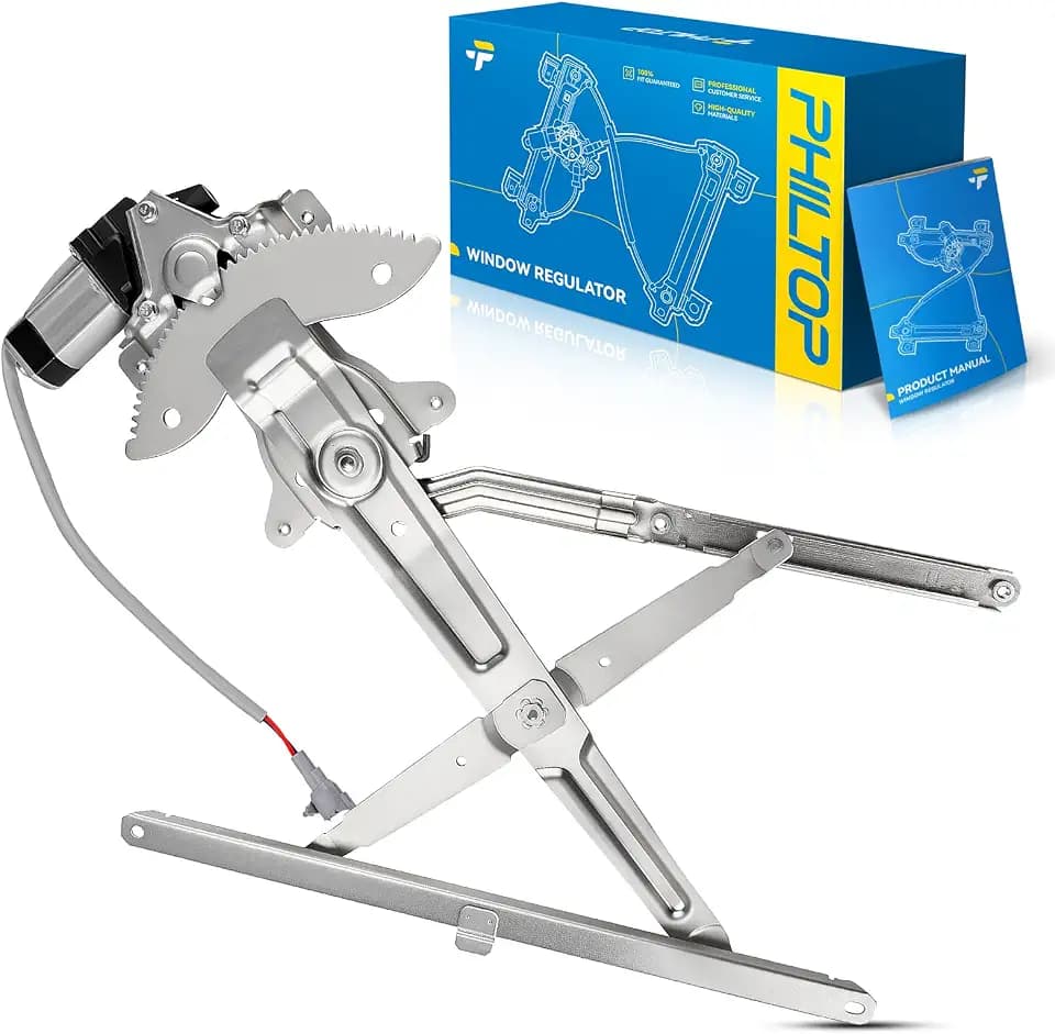 PHILTOP Front Right Power Window Regulator w/Motor Fit for Tacoma 1995-2004