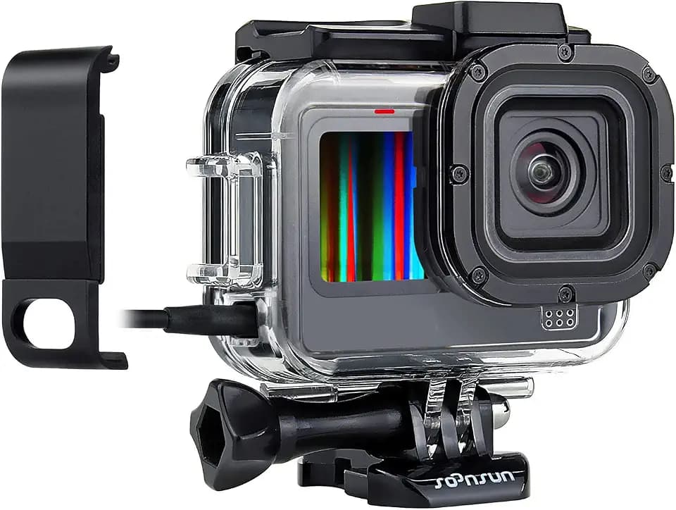 SOONSUN Skeleton Case with Battery Door for GoPro Hero 13 12 11 10 9 Black
