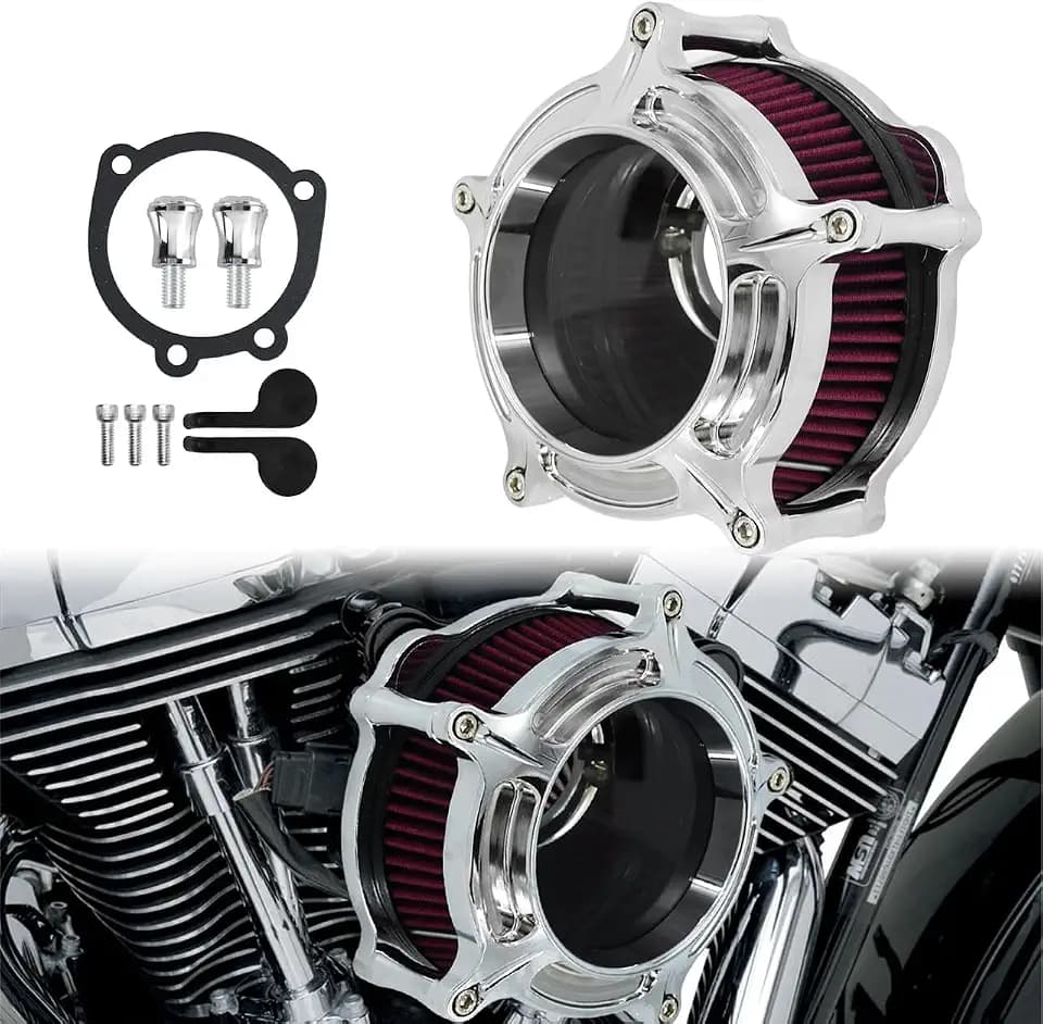 Motorcycle Air Filter Cleaner Intake Filter System Kit