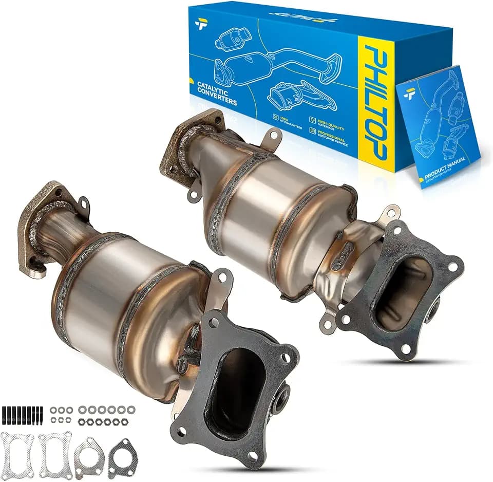 PHILTOP 16643/16658 Catalytic Converter Kit Compatible with Honda, Acura 08-22 Pilot/Odyssey/Accord/RDX/Passport/TLX/TL/Accord Crosstour/Crosstour/RL/RLX/ZDX, 10-20 MDX 3.5L 3.7L(EPA Compliant)