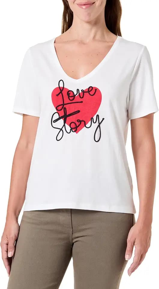 Morgan Damen 261-dstory Kurzarm-T-Shirt für Damen