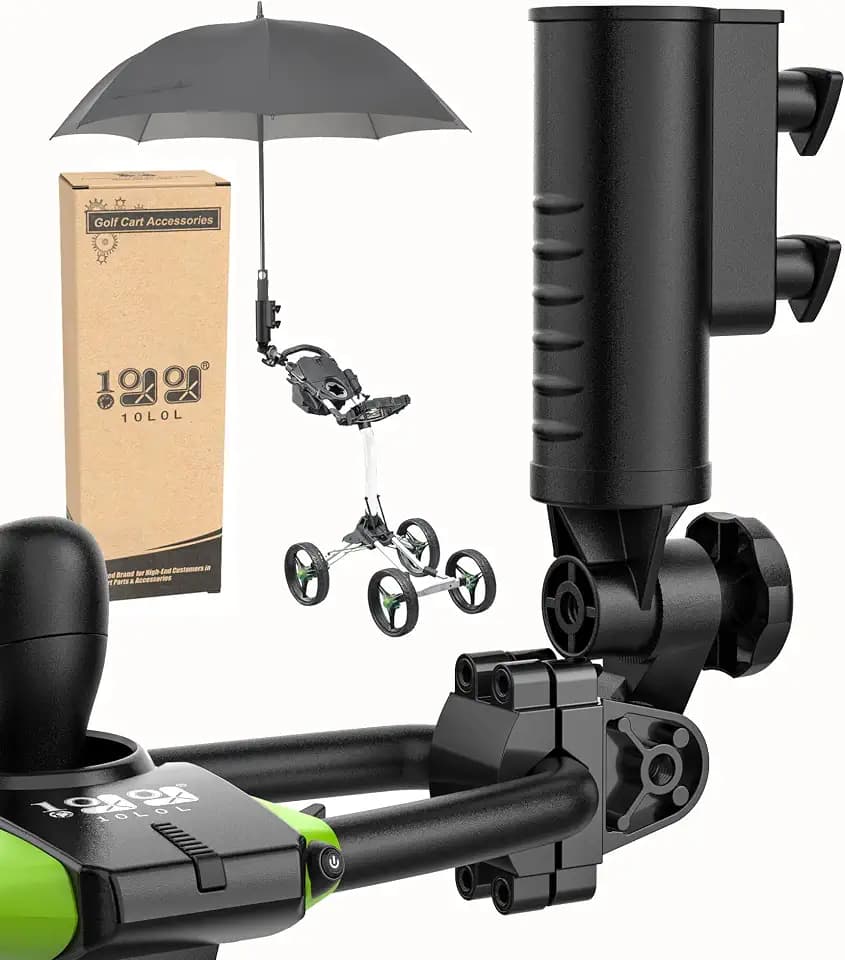 10L0L Heavy Duty Golf Push Cart Umbrella Holder, Super Strong Windproof, Universal Umbrella Stand for Mobility Scooter, Stroller, Wheelchair, Beach Chair