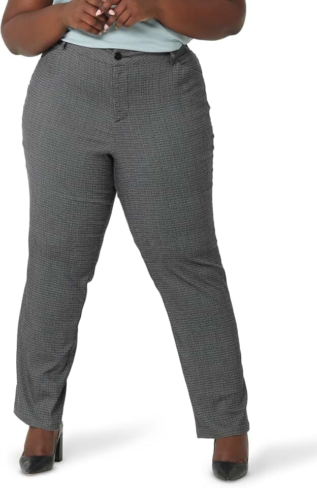 Lee Uniforms Damen Unterhose Wrinkle Free Relaxed Fit Straight Leg Pant