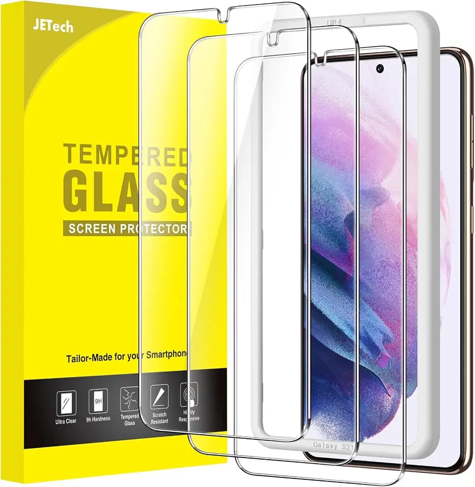 JETech Schutzfolie für Samsung Galaxy S21, 3 Stück
