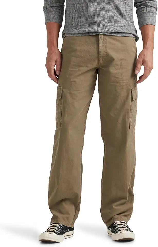 Wrangler Authentics Herren Lässige Hose Klassische Twill-Cargohose mit Lockerer Passform