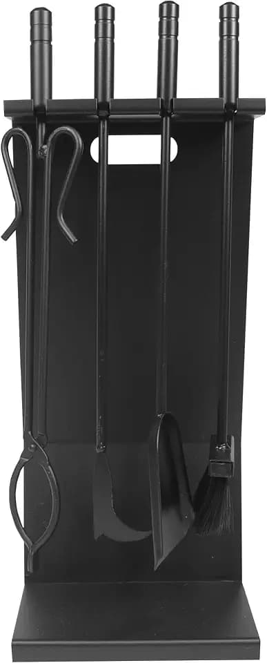 Imex der Fuchs 12021-n Pack 4-teilig für Kamin, flach, Schwarz