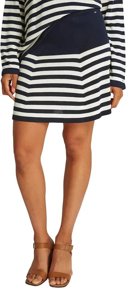 Tommy Hilfiger Damen Rock Lyocell Silk Flare Mini Kurz