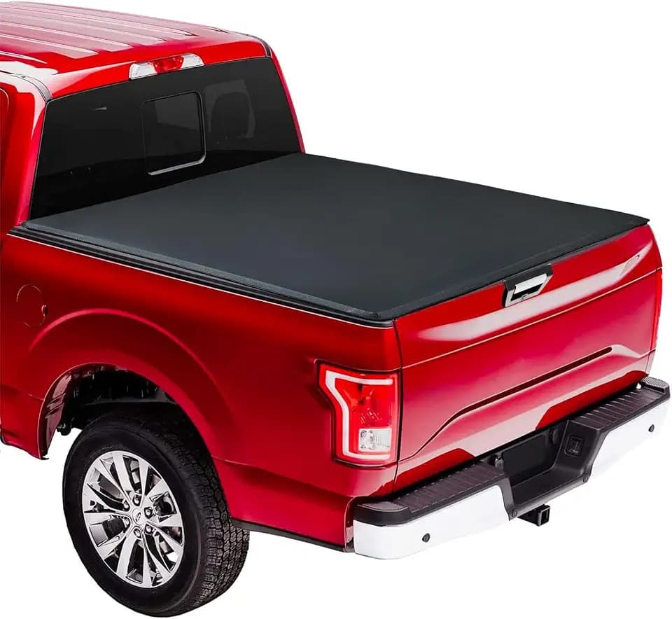Soft Tri-Fold Tonneau Cover for F150 Single Cab 2015-2025 6.5ft Bed, Waterproof Truck Bed Cover - Easy Installation, UV Protection & Heavy-Duty Design