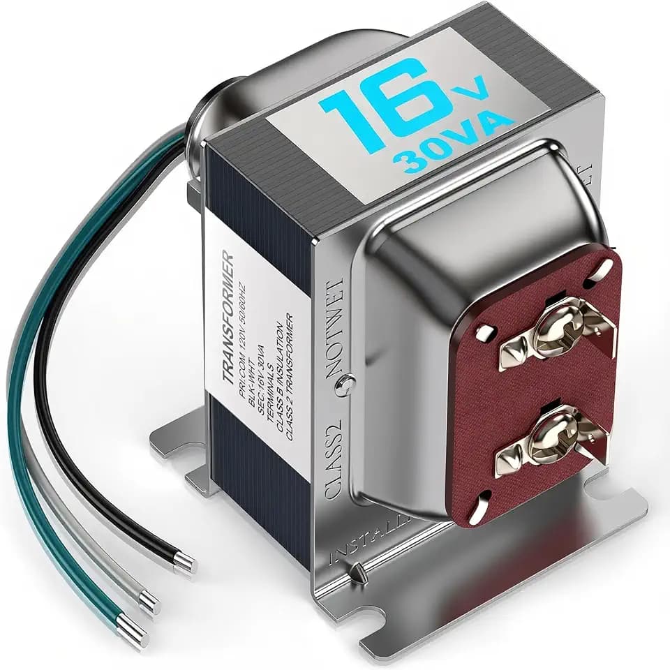 16V 30VA Doorbell Transformer for Ring Video Doorbells, Compatible with Ring, Nest Hello, Wyze and Eufy Video Doorbells, Power Supply for Nest, Ecobee, Sensi and Honeywell Thermostat