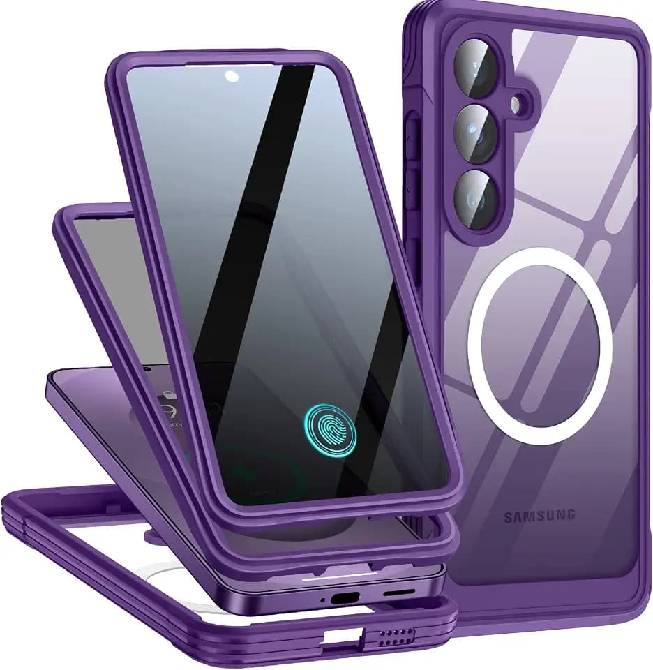 Magnetic for Samsung Galaxy S26 Case with Privacy Screen Protector