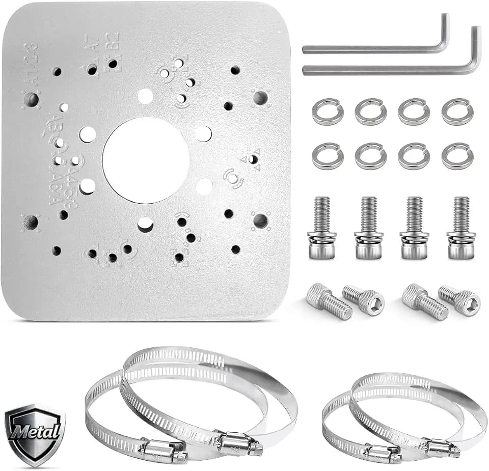 OOSSXX Universal Vertical Pole Corner Mount Bracket for Security Cameras