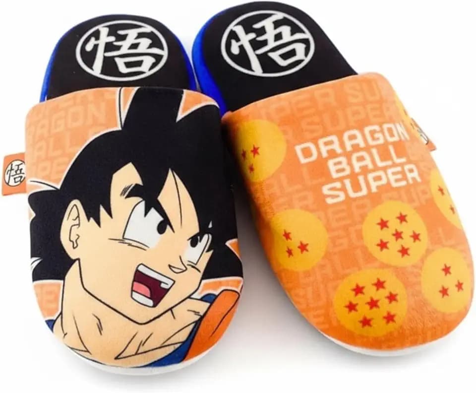 Dragon Ball Z Hausschuhe, Goku Pantoffeln Geschenk für Jungen und Teenager, Größen EU 28 bis 35