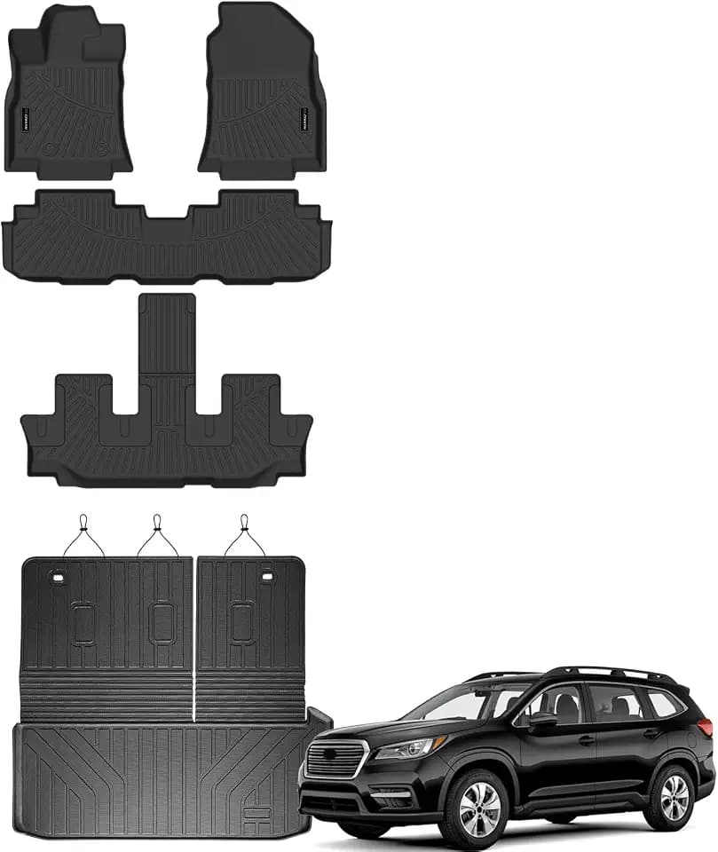 Auxko Floor Mats Cargo Mat with Backrest Mat for 2026-2019 Subaru Ascent