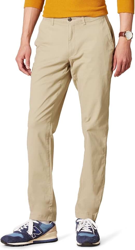 Amazon Essentials Herren Legere Stretch-Chinohose mit klassischer Passform