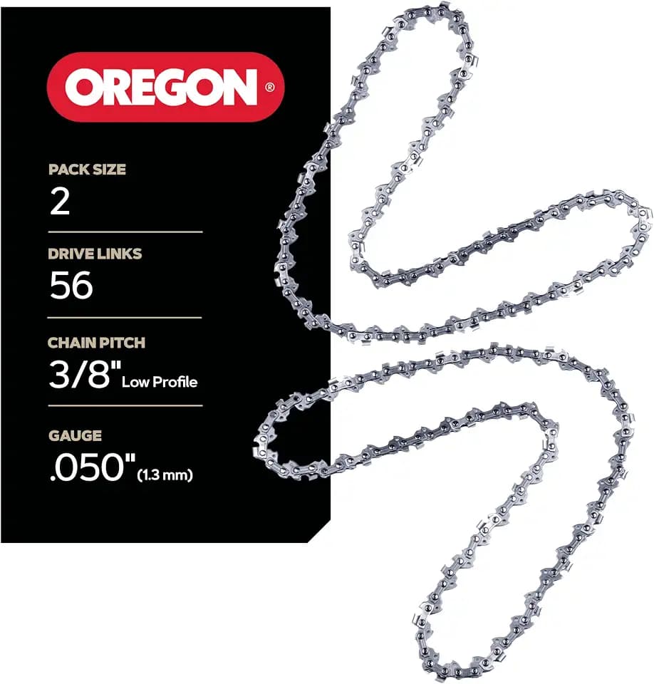 Oregon Chainsaw Chain for 16" Bar, 3/8" LP, .050" Gauge, 56 Drive Links