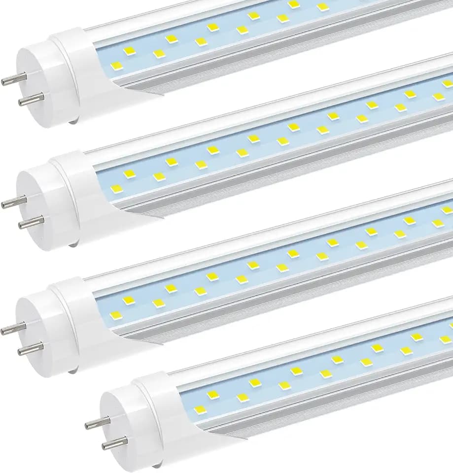 JESLED 2FT T8 LED Tube Light, 6000K Cool Bright White, 4 Pack