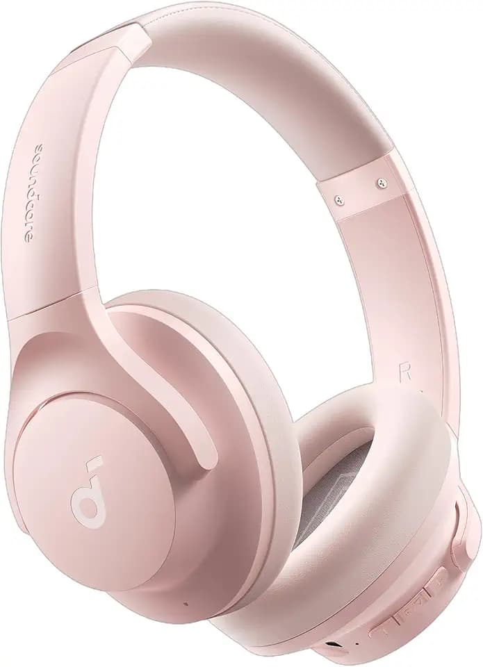 Soundcore by Anker Q20i Hybrid Active Noise Cancelling Headphones, Pink