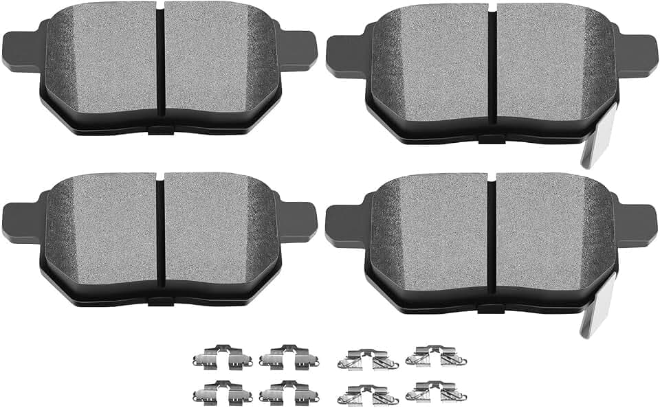 SCITOO D1354-8463 Disc Brake Pads Sets Rear Ceramic Brake Pads w/Hardware