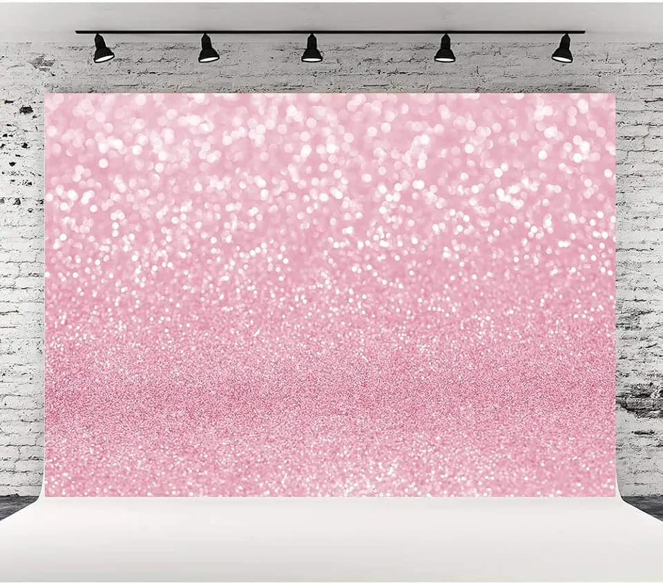 Lofaris Pink Bokeh Photography Backdrop Shinny Spots Sparkle Abstract Halos Background Newborn Baby Shower Birthday Party Supplies Portrait Photo Booth Prop 10X7FT