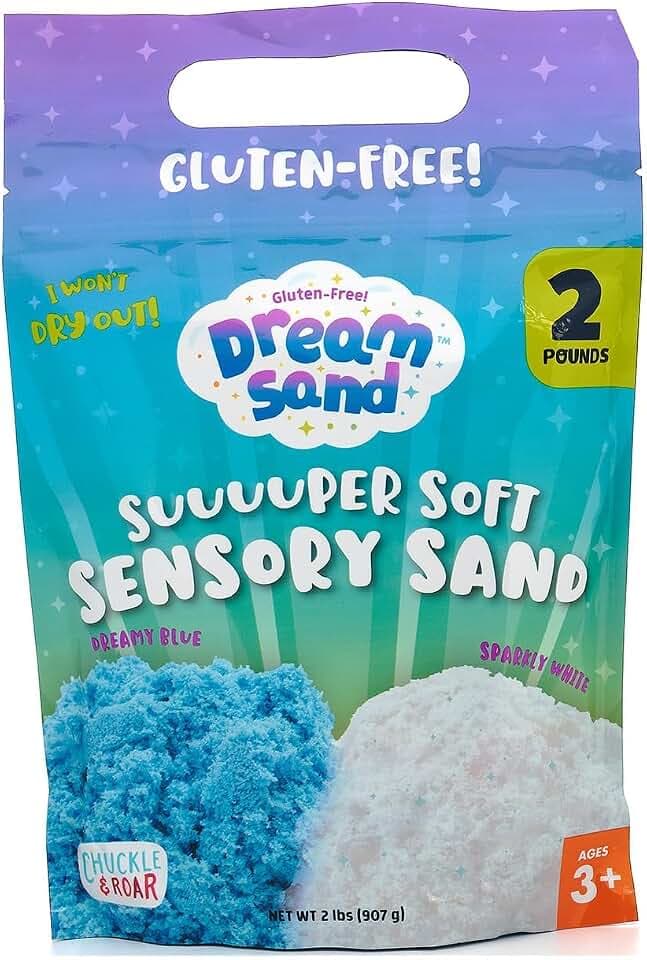 Chuckle & Roar Dream Sand, Sensory Sand, Residue Free, 2 lb, Ages 3+
