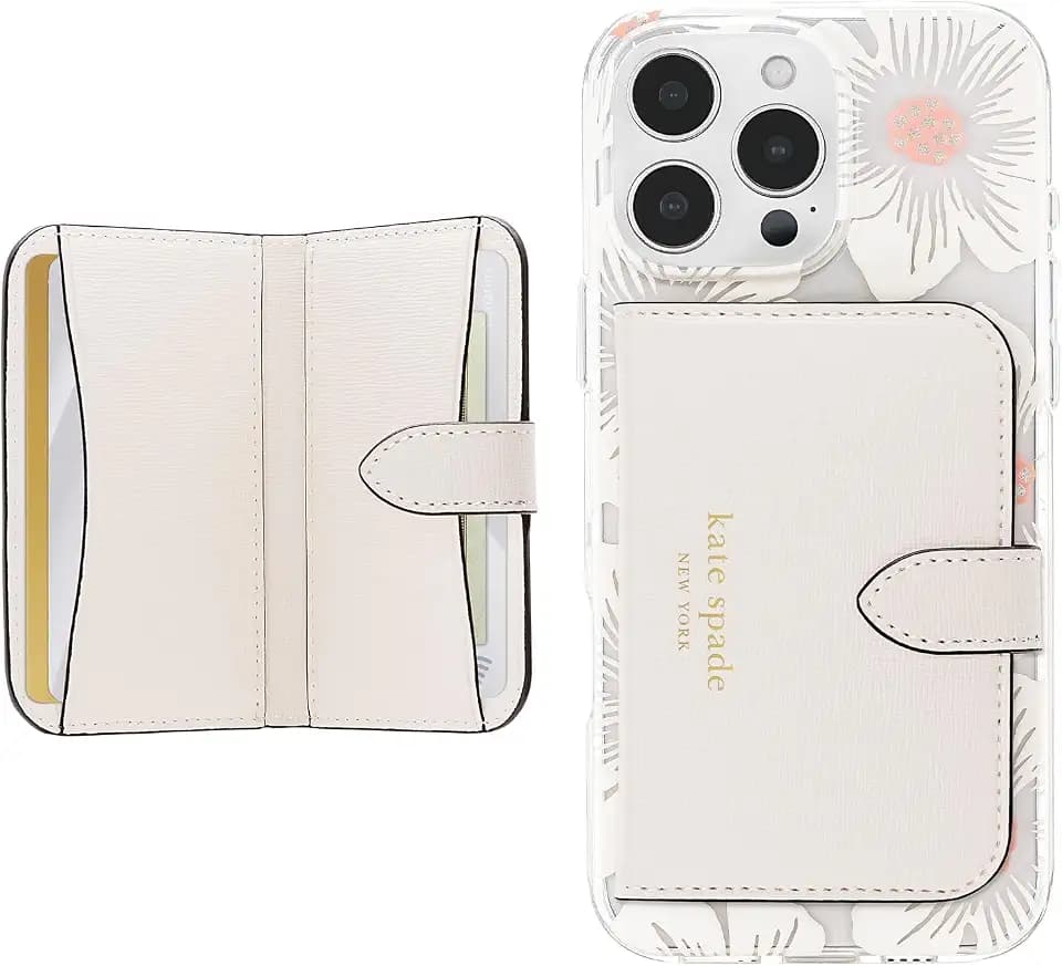 kate spade new york Morgan Magnetic Card Holder/Wallet - Cream