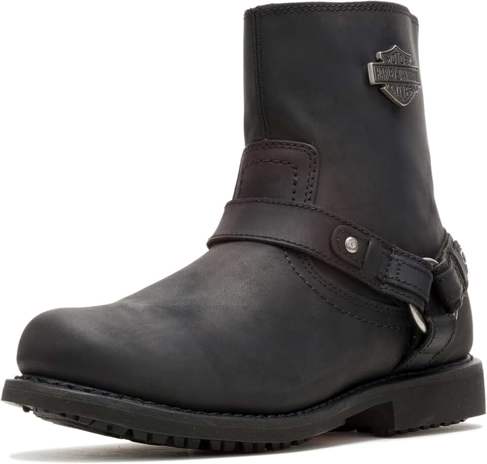 Harley-Davidson Footwear Mens Scout Leather Harness Riding Casual Boots Ankle