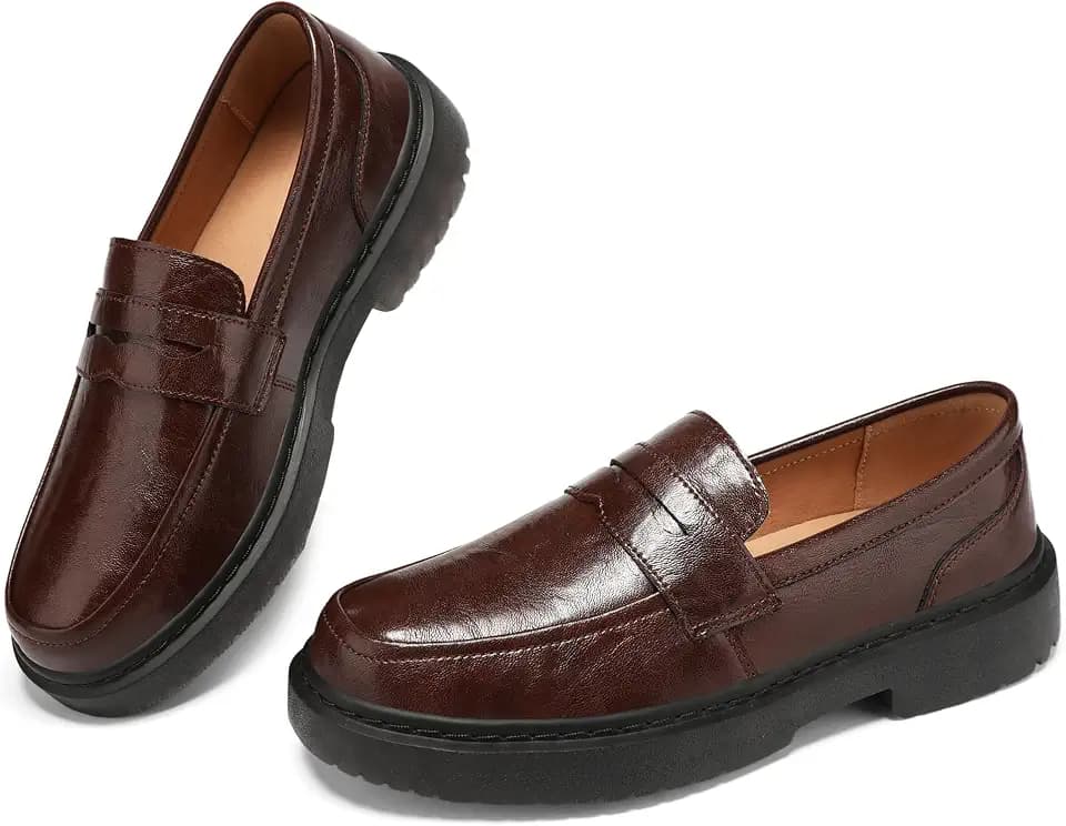 BEAUSEEN Women's Penny Loafers Slip On Comfortable & Lightweight Driving Moccasins Casual Office Work Flats Cute Business Dress Shoes