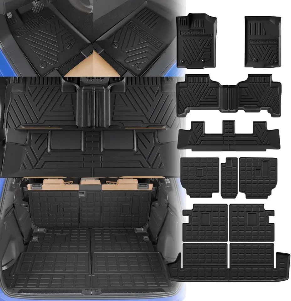 Floor Mats Set for 2013-2024 Toyota 4 Runner 7 Seat