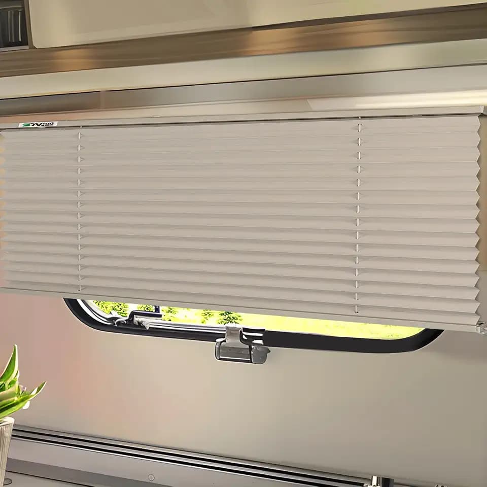RV Blinds for Camper Windows, RV Window Shades, 62"W x 38"L, Grey