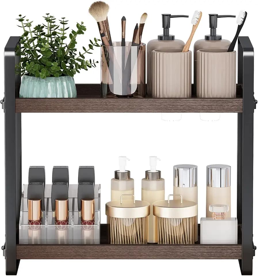 HNRLOY Bathroom Counter Organizer, Bathroom Counter Shelf, Makeup Organizer