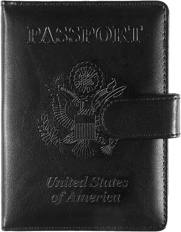 Sizobi Passport Holder for Travel, RFID Passport Cover Wallet for Women Men
