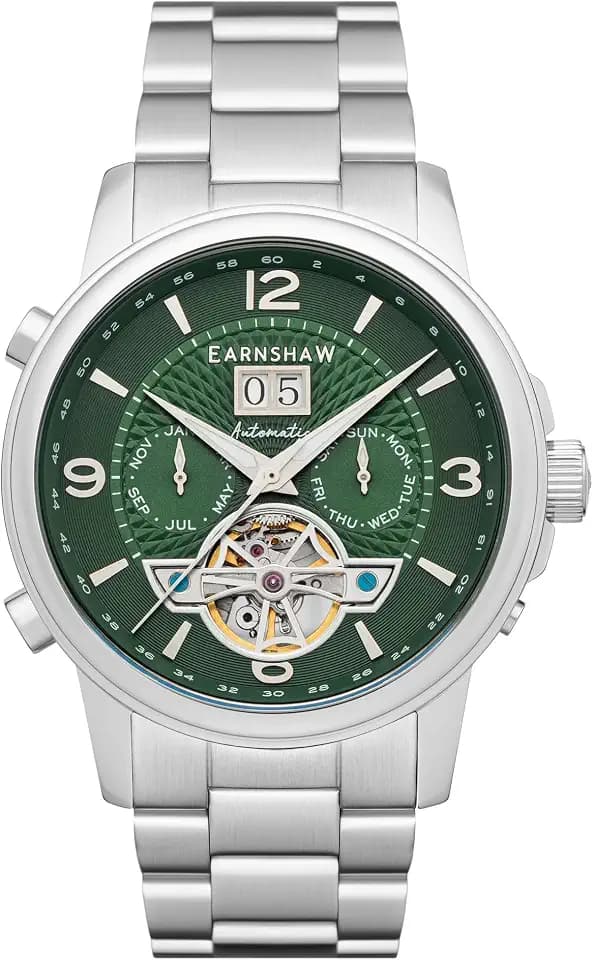 Thomas Earnshaw Men's 42mm Marylebone Automatic Watch with Leather Strap ES-8177