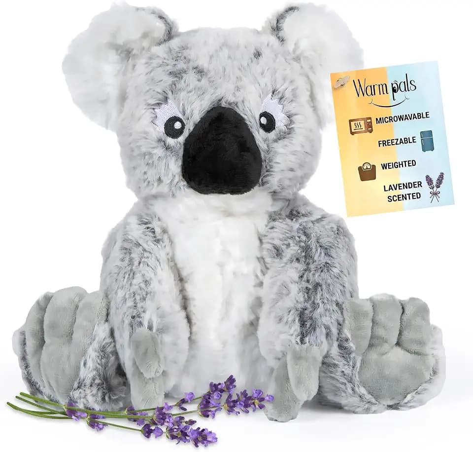 Warm Pals Cuddly Koala, Microwavable Weighted Plush, Heated for Warmth