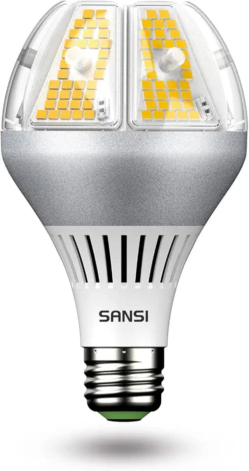 SANSI Bright 450W Equiv. 6500 Lumens 5000K A21 LED Light Bulb Non-Dimmable