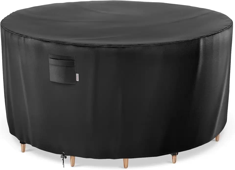 iBirdie Outdoor Round Table Cover 48 x 28 inch, Waterproof, 600D
